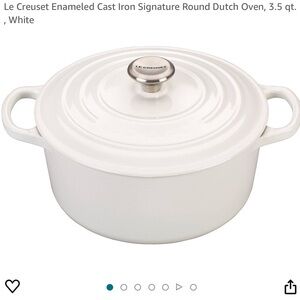 Le creuset signature round casserole/dutch oven